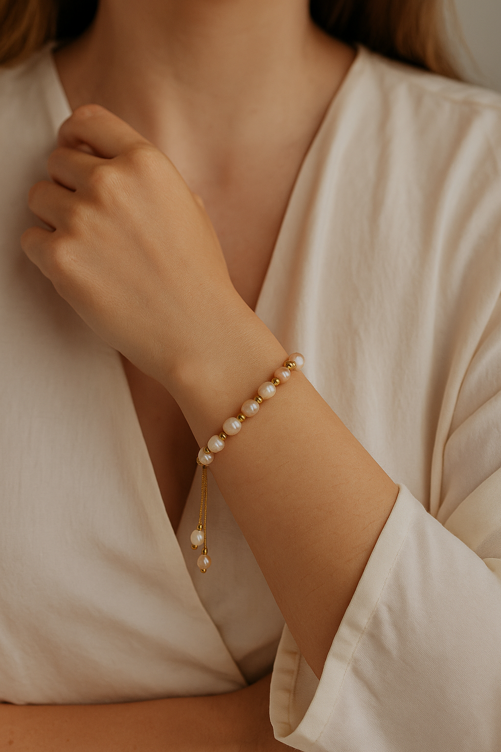Adjustable Freshwater Pearl Bracelet