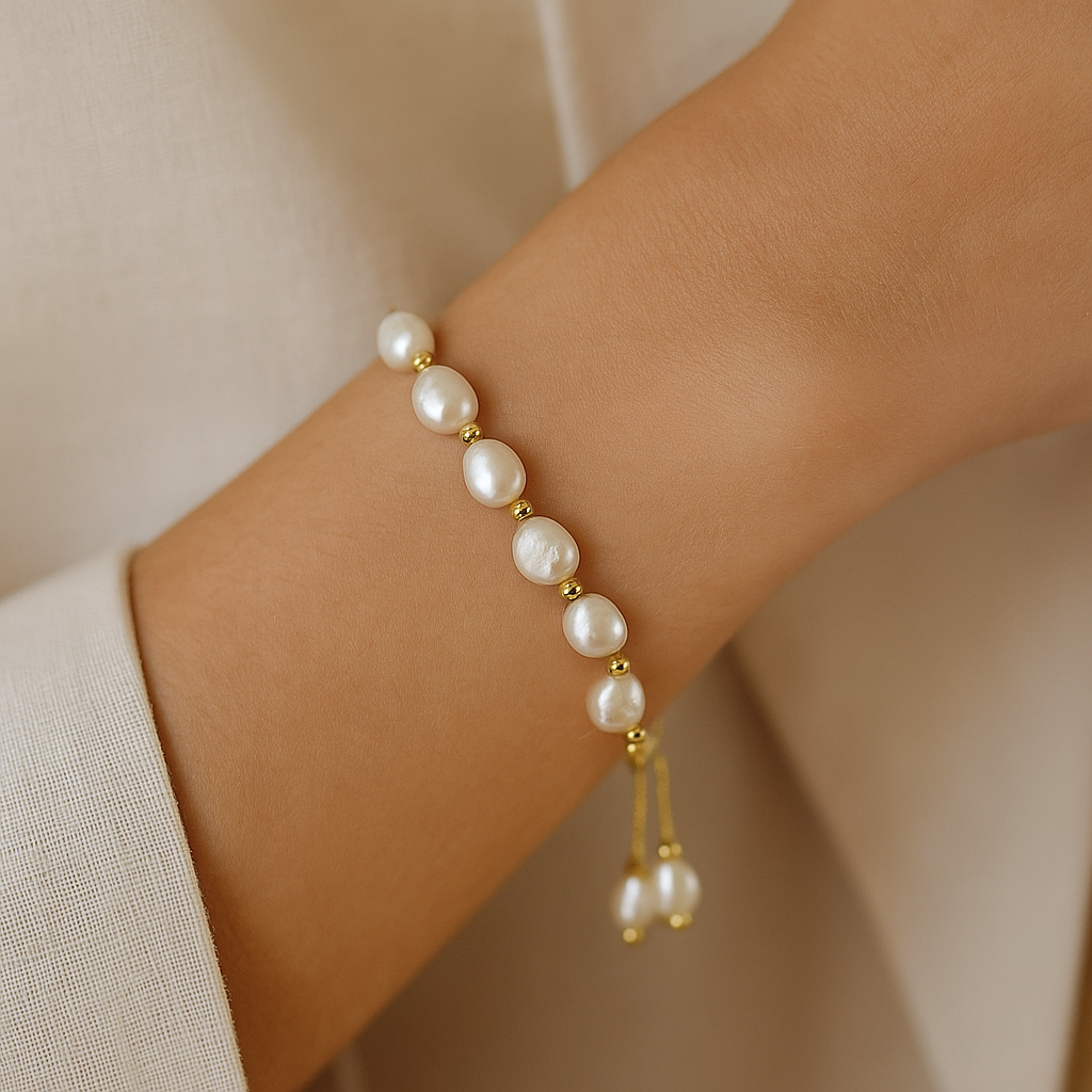 Adjustable Freshwater Pearl Bracelet