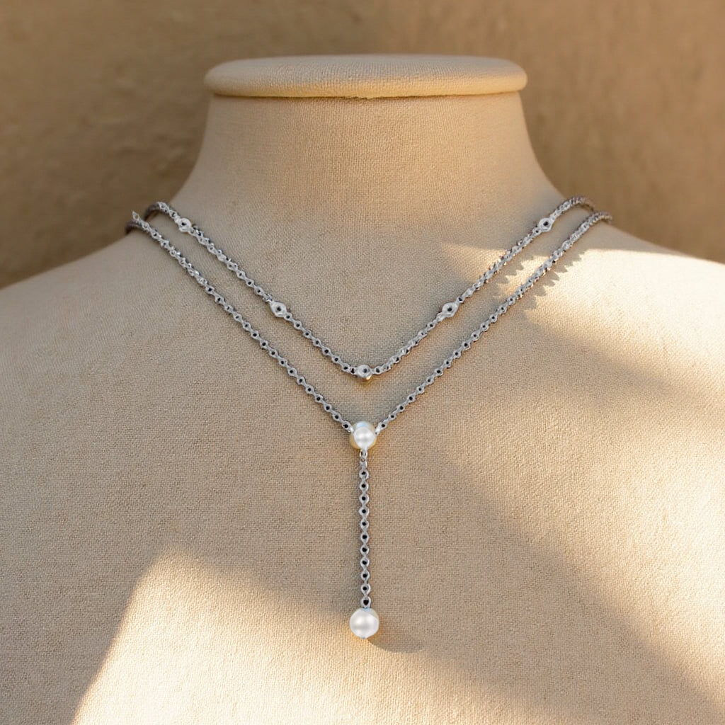 Sterling Silver Y-Chain Necklace