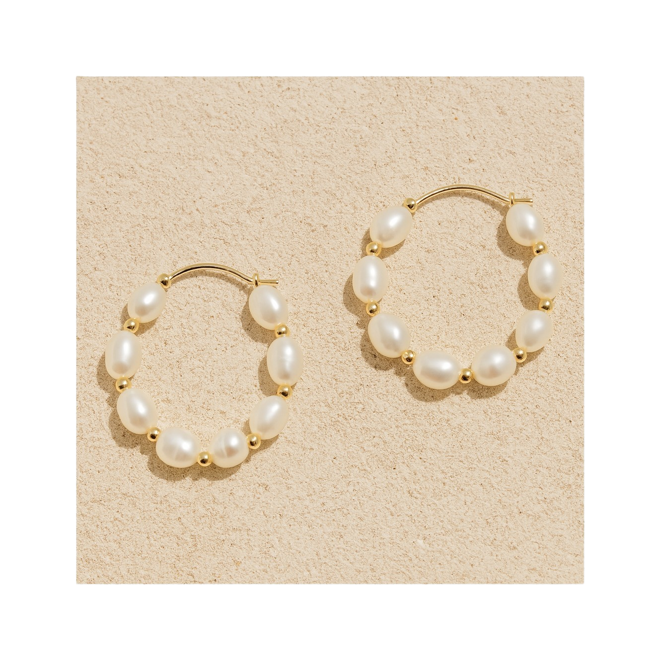 Pearl Hoop Earring