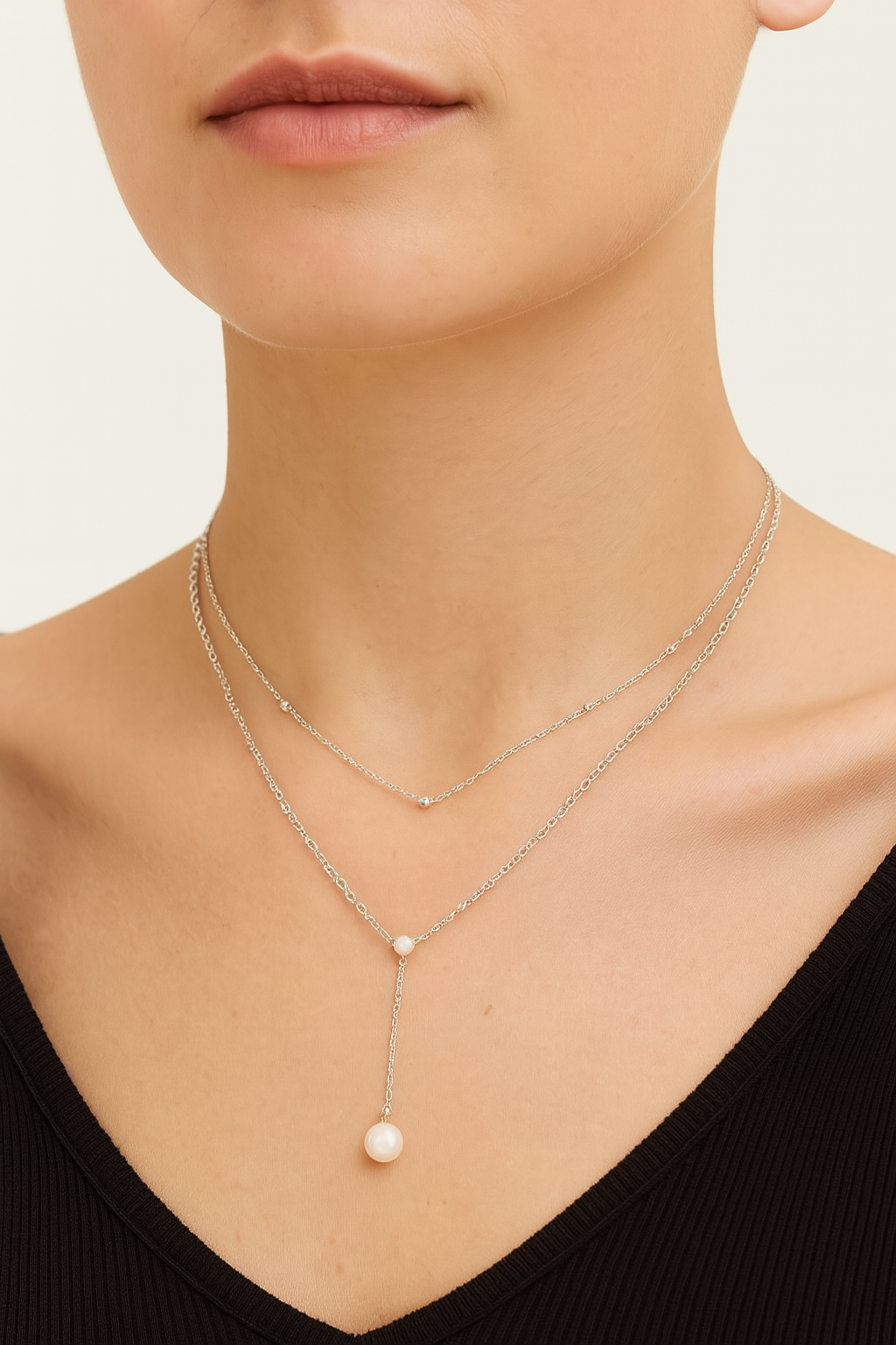 Sterling Silver Y-Chain Necklace