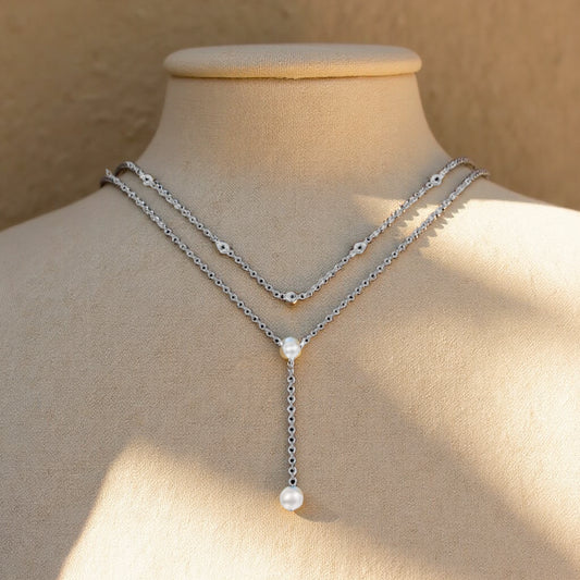 Sterling Silver Y-Chain Necklace