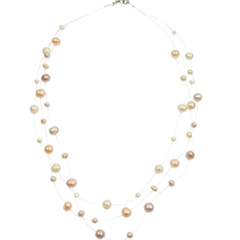 Multi-Layered Pearl Necklace